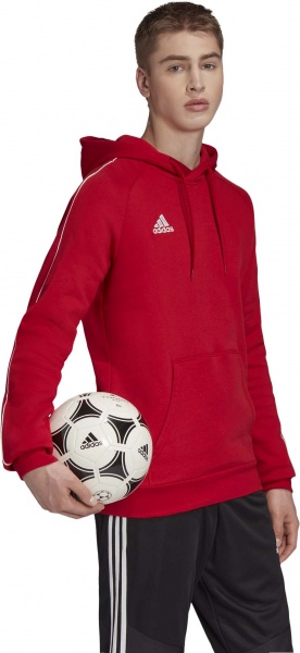 Джемпер Adidas CORE18 HOODY CV3337 р. S червоний