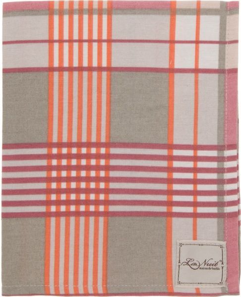 Серветка La Nuit Шато клітинка рожева 45x35 см рожевий 
