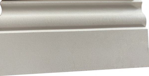 Плинтус Немецкий белый silk 15х100х2400 мм 