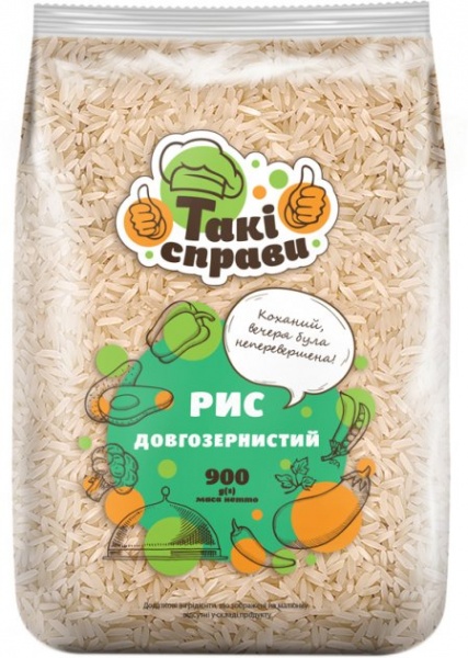 Рис ТМ Такі справи длиннозернистый 