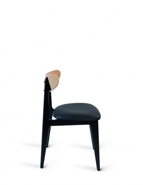 Стілець PAVLYK Марсель чорний / бук
