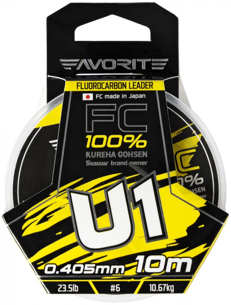 Флюорокарбон Favorite 10 м 0,41 мм 10,67 кг U1 FC