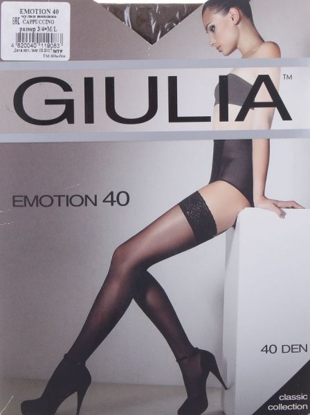 Чулки Giulia cappucino EMOTION р. 3/4 40 den темно-коричневый 