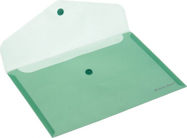 Папка-конверт на кнопке А5 зеленая Nota Bene