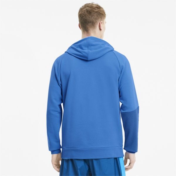 Джемпер Puma Train Graphic Knit Hoodie 51942703 р. L голубой