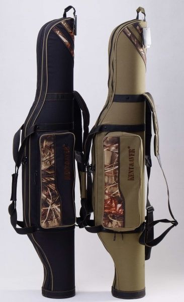 Чехол для удилища KENT&AVER двухсекционный полужесткий №02 черный 135 см