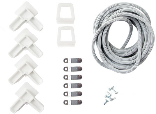 Сітка москітна на вікна / на балкон вставна Vektor 750х1500 мм сірий