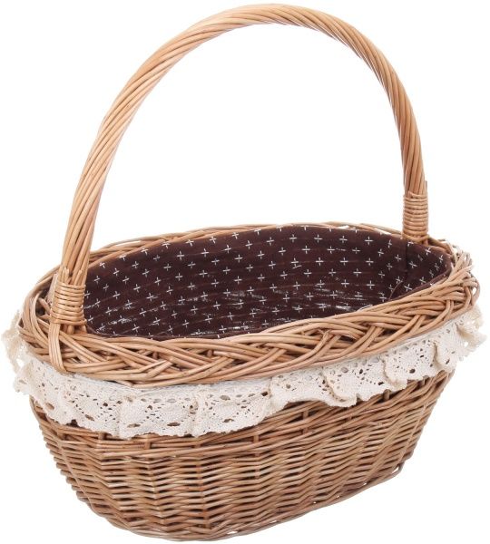 Кошик плетений з текстилем Tony Bridge Basket QN68937-2 