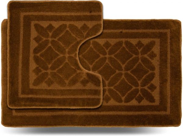 Набор ковриков Dariana Стандарт 60x100 + 60x50 Рамка бежевый