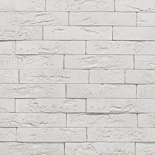 Плитка гіпсова пряма RUSTIKA Оксфорд білий 0,7 кв.м