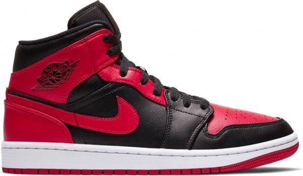 Кроссовки Nike Air Jordan 1 Mid 554724-074 р.9.5 красный