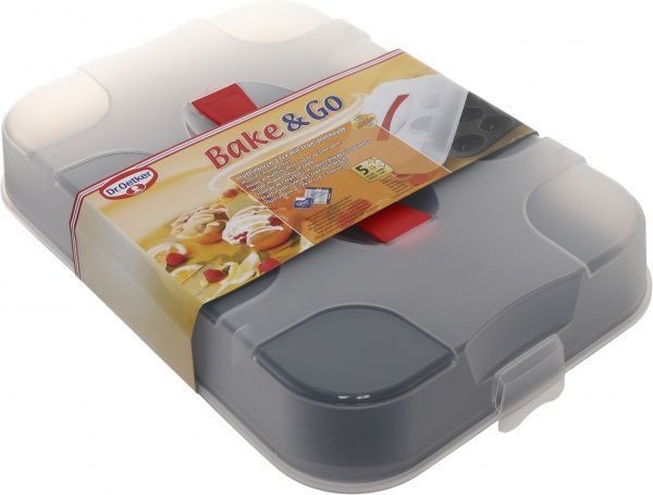 Форма для маффинов Bake & Go с крышкой 39x27,5 см 1011 Dr. Oetker