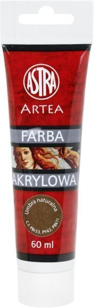 Краска акриловая Умбра натуральная 60 мл Artea Astra