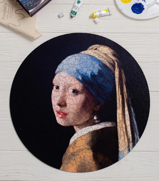 Пазл деревянный Девушка с жемчужной серёжкой 50 см PuzzleUp 