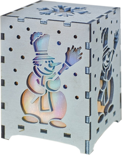 Прикраса новорічна Сніговик 8 см різнокольоровий 1220317