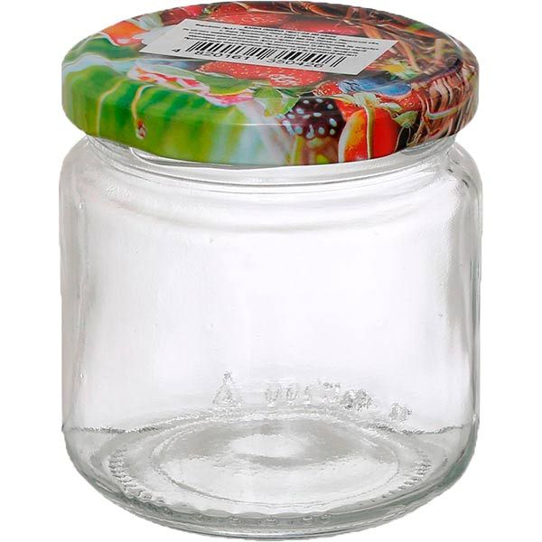 Банка для консервування з металевою кришкою твіст-оф 200 мл 