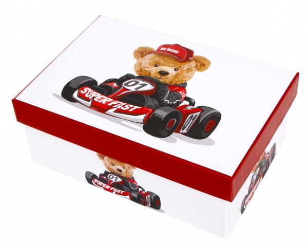 Коробка подарункова з ведмедиком 1110225501 19х13 см