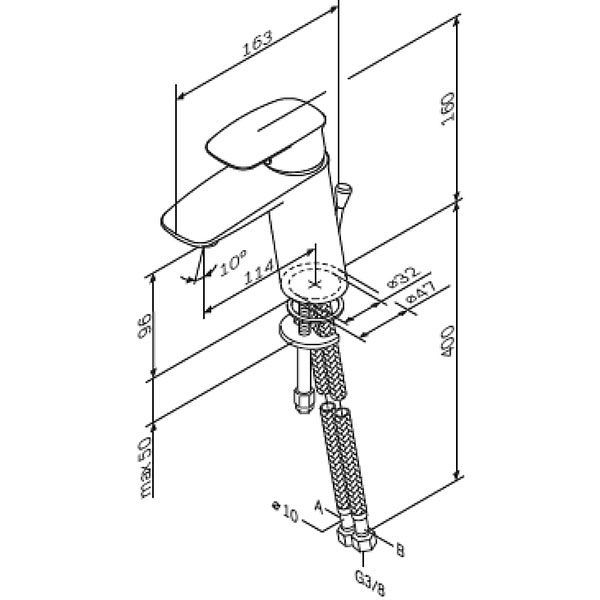 Смеситель для умывальника AM.PM Spirit V2.1 F71A02100
