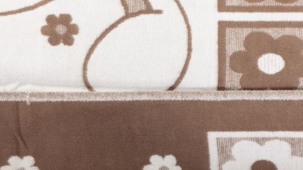 Ковдра дитяча 100*140 бежево-білий 