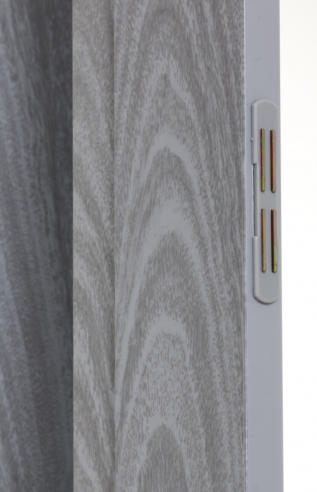 Дверь-гармошка Dverona BS-12V-W31 850 мм серый