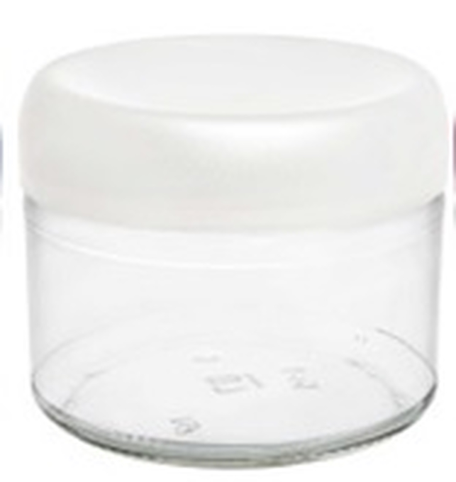 Банка с крышкой Everglass Велюр 550 мл 82 мм белая