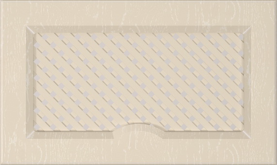 Фасад для кухні Грейд-Плюс Світло-сіра текстура №338 патина біла 355*596 ВТ /Версаль