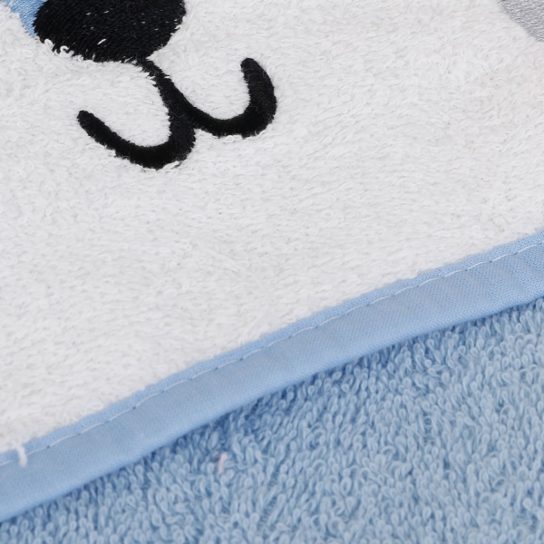 Полотенце махровое Україна Зайчик 95х95 см голубой