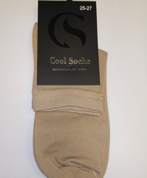 Шкарпетки чоловічі Cool Socks 17307 р. 25-27 бежевий 1 пар 