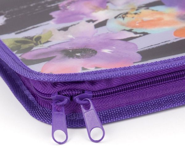 Папка с zip-замком В5 Flowers K18-203-2 KITE