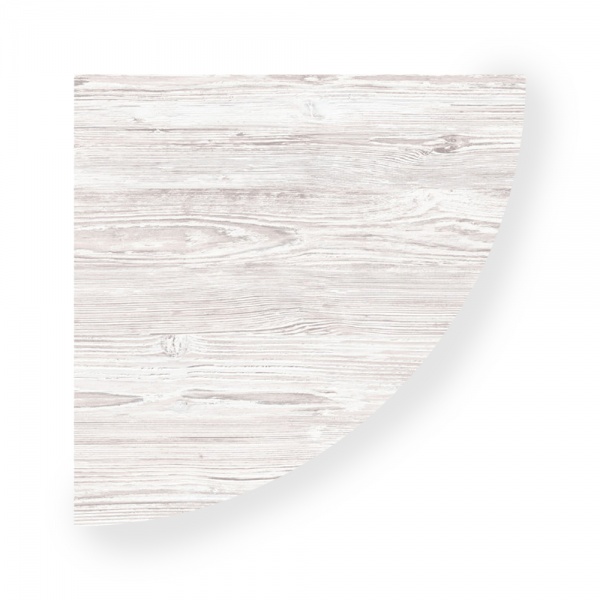 Полка DC радиусная 600x16x300 мм аляска 