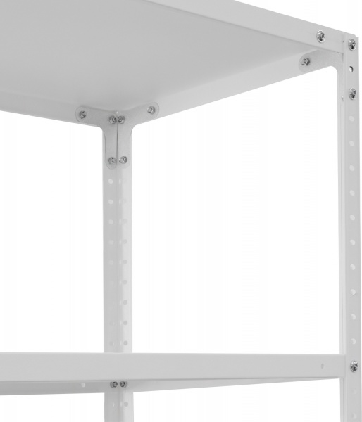 Стеллаж металлический УХЛ-Маш white 2390x950x400 мм металл полка 7 шт. краска 