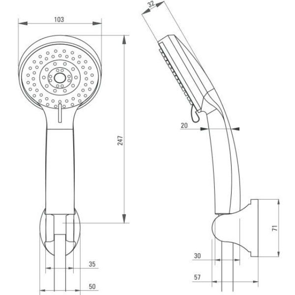 Душевой набор Deante Neo Pure Nep 041K