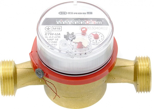 Счетчик горячей воды Gross ETK(W)20/130 R80H/40V