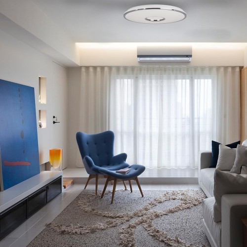 Светильник светодиодный Feron AL5100 EOS c RGB 60W с пультом 36 Вт белый с серебристым 