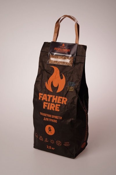 Брикеты Father Fire древесноугольные 2,5 кг