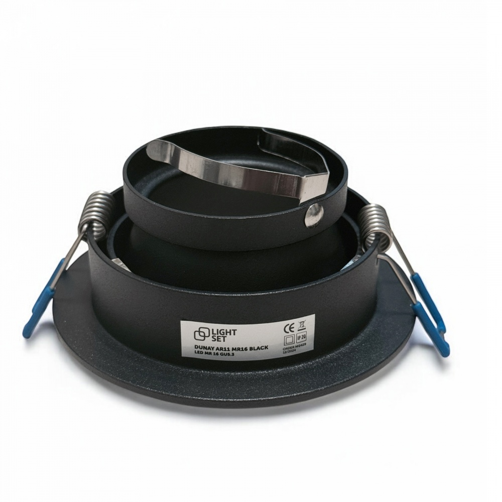 Світильник точковий LIGHT SET DUNAY AR11 GU5.3 чорний