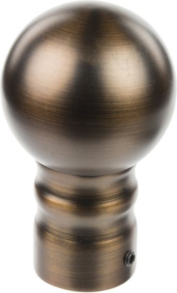 Наконечник Kugel Gardinia Windsor набірний d25 мм бронзовий 