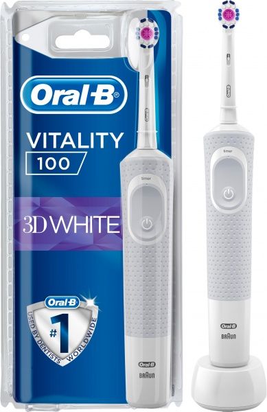 Электрическая зубная щетка Oral-B Vitality D100 Pro 3D White