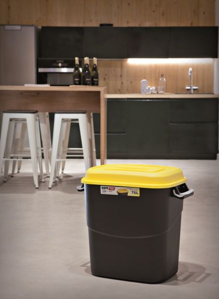 Бак для сміття з кришкою Tayg Eco 50 л 412011_жовтий