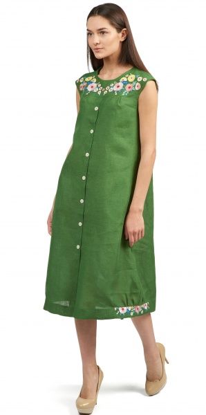 Платье Эдельвика 577-20/00 зеленая р. L зеленый 