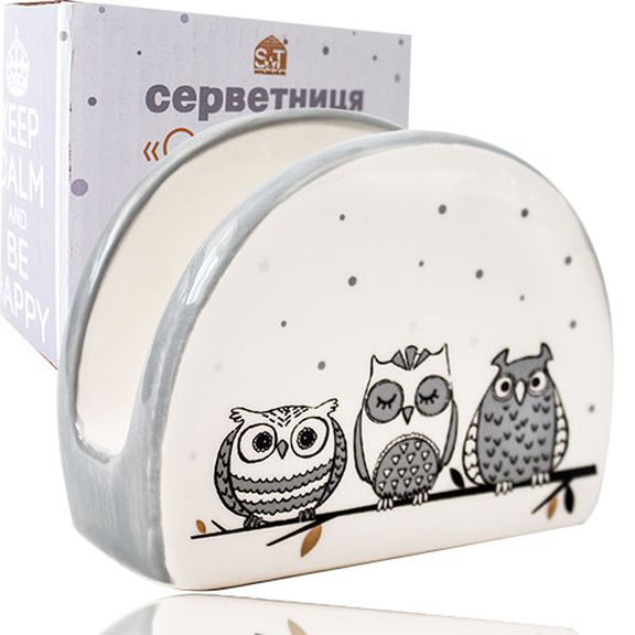 Салфетница Совушки 3662-18 S&T