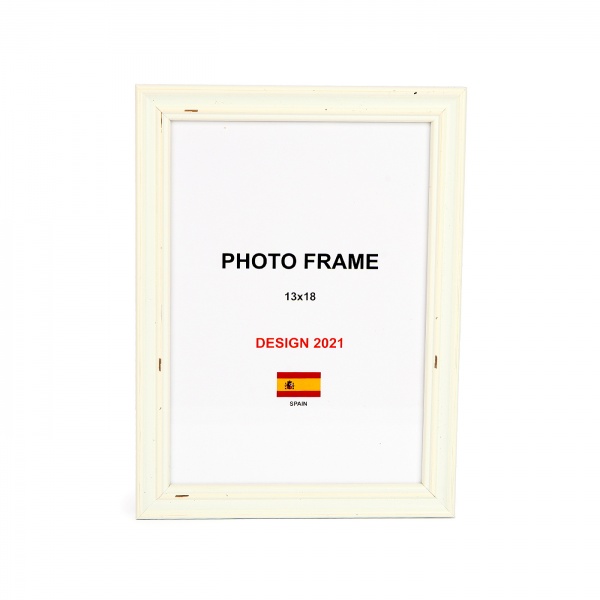 Рамка для фото 1 фото 13х18 см белый прованс 