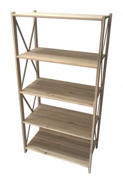 Етажерка LEVOR Wood Прованс 5 полиць 1550x780x300 мм дерево світле 