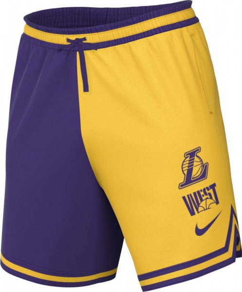 Шорты Nike LAL DF SHRT DNA CTS GX DR9350-728 р. 2XL желтый