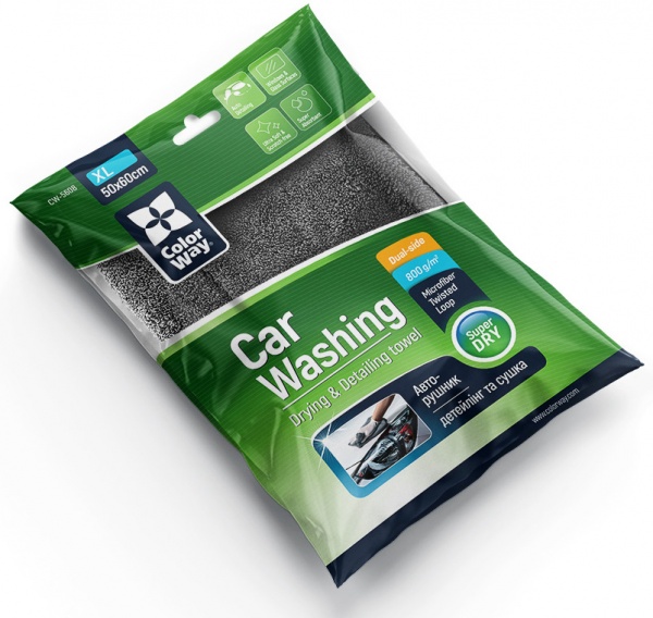 Мікрофібра Super Dry 800gsm 50х60см ColorWay 1 шт.