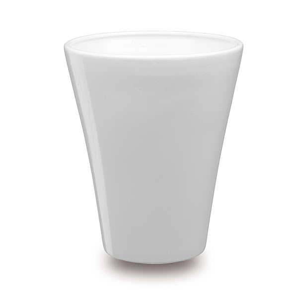 Вазон керамічний Santino Elegant круглий білий (O-22-14-J-15-00) 