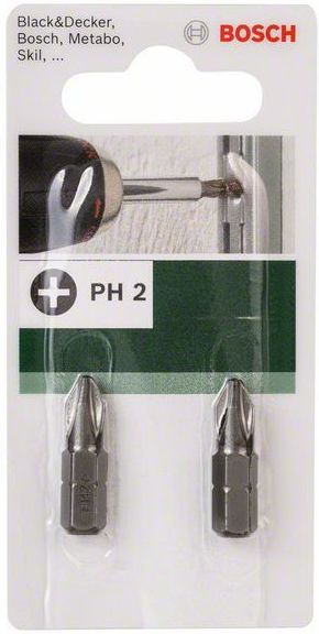Бита Bosch PH2x25 мм 2 шт.