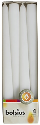 Свічка конусна 245/24 4 шт. біла Bolsius