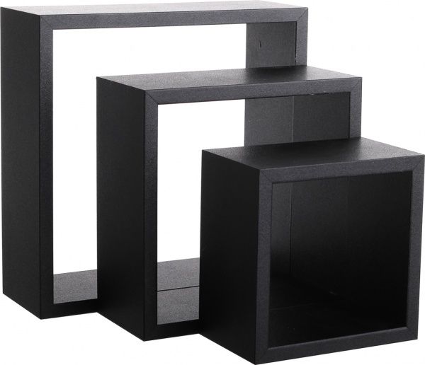 Комплект полок Пуасси черный 