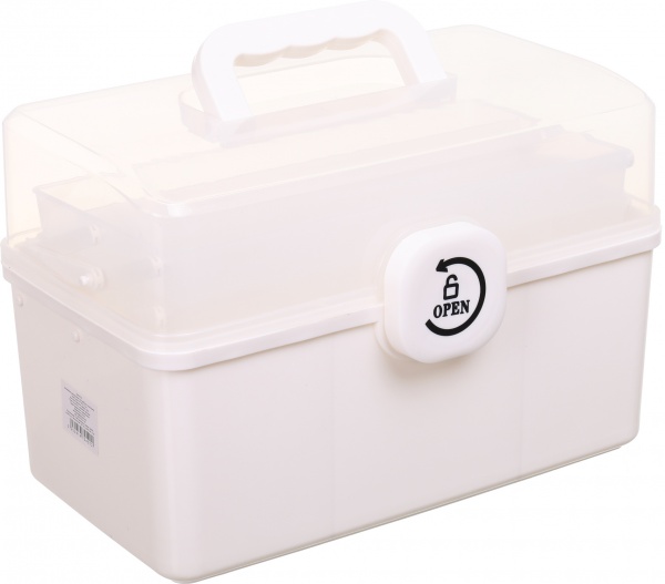 Органайзер для косметики розкладний 34х19х21,5 см білий 